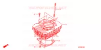 CYLINDRE pour Honda FOURTRAX 500 FOREMAN 4X4 Electric Shift CAMO de 2009