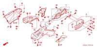 CARENAGE ARRIERE (TRX500FA/FGA'05) pour Honda FOURTRAX 500 FOREMAN RUBICON GPS de 2005