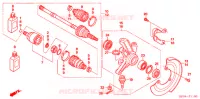 ARBRE DE ROUE  (TRX500FA/FGA'05) pour Honda FOURTRAX 500 FOREMAN RUBICON GPS de 2005