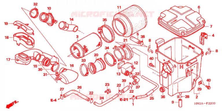 FILTRE A AIR Honda ATV 500 FOURTRAX 2007  TRX500FGA7