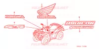 AUTOCOLLANTS pour Honda FOURTRAX 500 FOREMAN RUBICON GPS CAMO de 2008