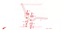 GUIDON pour Honda FOURTRAX 500 FOREMAN RUBICON GPS CAMO de 2008
