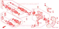 ARBRE DE ROUE  pour Honda FOURTRAX 500 RUBICON GPS de 2008