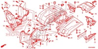 GARDE BOUE ARRIERE pour Honda FOURTRAX 500 FOREMAN 4X4 Power Steering, CAMO de 2014