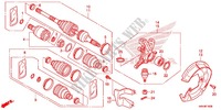 MOYEU   CARDAN AVANT pour Honda FOURTRAX 500 FOREMAN 4X4 Power Steering, CAMO de 2014