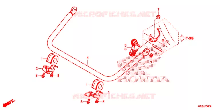 BARRE ANTI ROULIS Honda ATV 500 FOURTRAX 2015  TRX500FM6F
