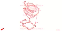 CYLINDRE pour Honda FOURTRAX 500 RUBICON EPS RED de 2015