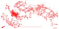 SUPPORT pour Honda FOURTRAX 500 RUBICON EPS RED de 2015