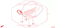SELLE pour Honda FOURTRAX 500 FOREMAN RUBICON EPS RED de 2016