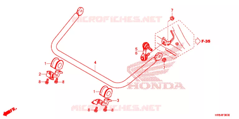 BARRE ANTI ROULIS Honda ATV 500 FOURTRAX 2016  TRX500FM7G