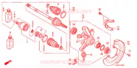 ARBRE DE ROUE  pour Honda FOURTRAX 500 FOREMAN 4X4 CAMO de 2008