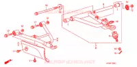 TRIANGLES AVANT pour Honda FOURTRAX 500 FOREMAN 4X4 CAMO de 2008