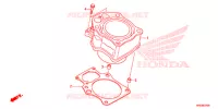 CYLINDRE pour Honda FOURTRAX 500 FOREMAN CAMO de 2012