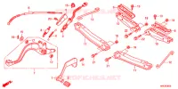 PEDALE   REPOSE PIED pour Honda FOURTRAX 500 FOREMAN 4X4 RED de 2012
