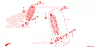 AMORTISSEUR AVANT pour Honda FOURTRAX 500 FOREMAN 4X4 CAMO de 2013
