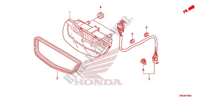 FEU ARRIERE pour Honda FOURTRAX 500 FOREMAN 4X4 de 2013