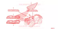 AUTOCOLLANTS pour Honda FOURTRAX 500 FOREMAN RUBICON GPS EPS CAMO de 2009