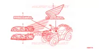 AUTOCOLLANTS pour Honda FOURTRAX 500 RUBICON GPS EPS de 2009