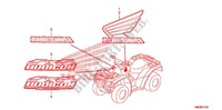 AUTOCOLLANTS pour Honda FOURTRAX 500 RUBICON GPS EPS de 2011