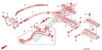PEDALE   REPOSE PIED pour Honda FOURTRAX 500 RUBICON GPS EPS de 2011