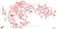 SUPPORT pour Honda FOURTRAX 500 FOREMAN RUBICON Power Steering, CAMO de 2013