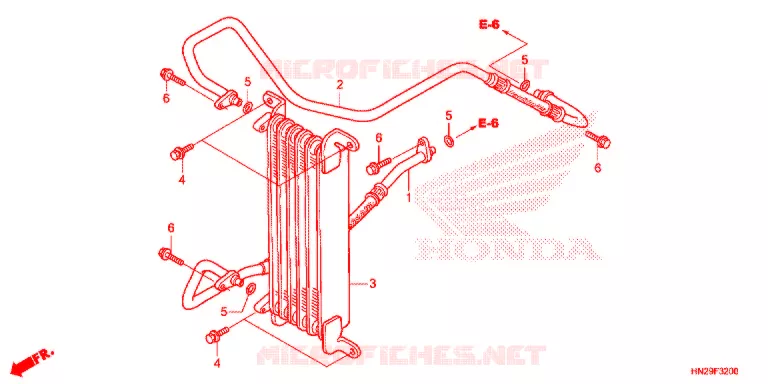 RADIATEUR D'HUILE Honda ATV 500 FOURTRAX 2013  TRX500FPAD