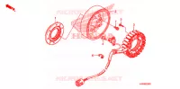 ALTERNATEUR pour Honda FOURTRAX 500 FOREMAN 4X4 Electric Shift, Power Steering de 2010