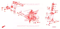 ARBRE DE DIRECTION (DIRECTION ASISTEE) (TRX500FPE/FPM) pour Honda FOURTRAX 500 FOREMAN 4X4 Electric Shift, Power Steering de 2010