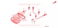 FEU ARRIERE pour Honda FOURTRAX 500 FOREMAN 4X4 Electric Shift, Power Steering de 2010