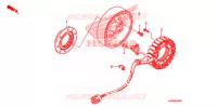 ALTERNATEUR pour Honda FOURTRAX 500 FOREMAN 4X4 Electric Shift, Power Steering de 2010