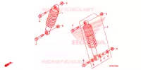 AMORTISSEUR AVANT pour Honda FOURTRAX 500 FOREMAN ES PS, CAMO de 2011