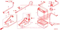 BATTERIE pour Honda FOURTRAX 500 FOREMAN ES PS de 2012