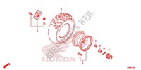 ROUE ARRIERE pour Honda FOURTRAX 500 FOREMAN 4X4 Electric Shift, Power Steering de 2013