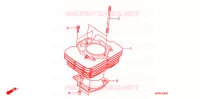 CYLINDRE pour Honda FOURTRAX 500 FOREMAN 4X4 Power Steering, CAMO de 2008