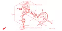 ARBRE DE ROUE  (TRX500TM) pour Honda FOURTRAX 500 FOREMAN RED de 2006