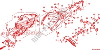 GARDE BOUE ARRIERE pour Honda VFR 1200 F de 2013
