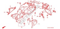GARDE BOUE ARRIERE pour Honda VFR 800 VTEC ABS de 2006