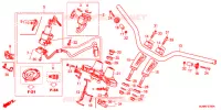 GUIDON   TE DE FOURCHE pour Honda CROSSRUNNER 800 de 2015