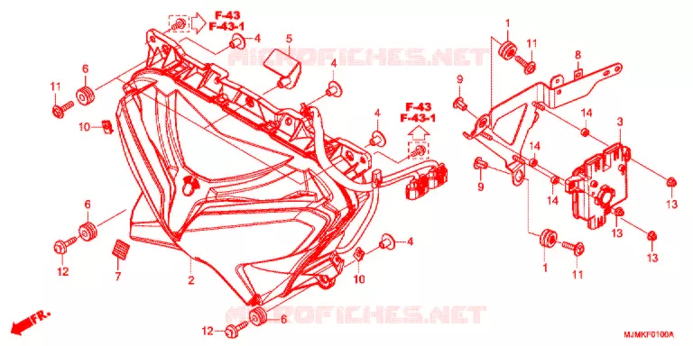PHARE Honda MOTO 800 CROSSRUNNER 2015  VFR800XF_J