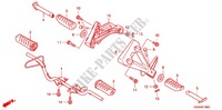 REPOSE PIED pour Honda WAVE 110 RS, Casted wheels, Electric start de 2012