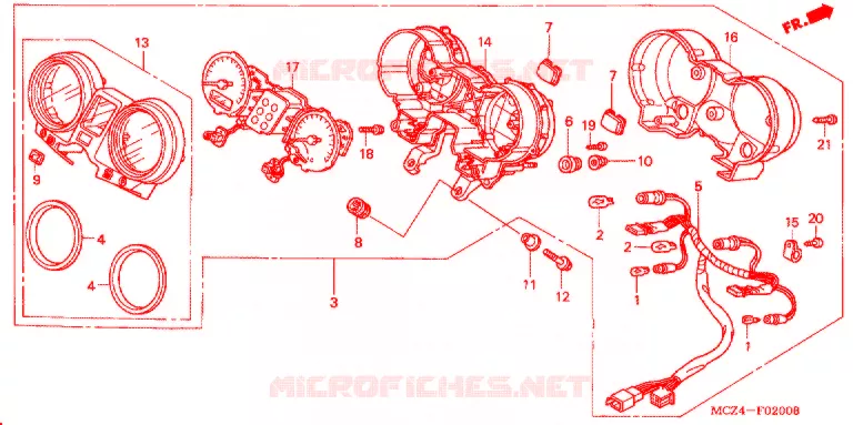 COMPTEUR Honda MOTO 900 HORNET 2003  CB900F3_A