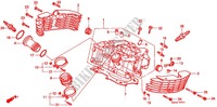 CULASSE (ARRIERE) pour Honda VT 1100 SHADOW C3 de 2000