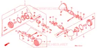 CLIGNOTANT pour Honda VT 1100 SHADOW de 1987