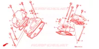 COUVERCLE DE POUSSOIR pour Honda VT 1100 SHADOW de 1987