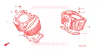 CYLINDRE pour Honda VT 1100 SHADOW SPIRIT de 2000