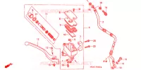 MAITRE CYLINDRE DE FREIN AVANT pour Honda VT 1100 SHADOW SPIRIT de 2000