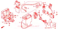 BATTERIE pour Honda SHADOW 1100 American Classic Edition Tourer de 1998