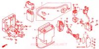 BATTERIE pour Honda SHADOW 1100 American Classic Edition Tourer de 1999