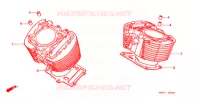 CYLINDRE pour Honda SHADOW 1100 American Classic Edition Tourer de 1999