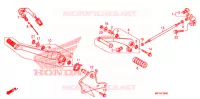 PEDALE (VT1300CR/CRA,VT1300CS/CSA) pour Honda VT 1300 STATELINE de 2010